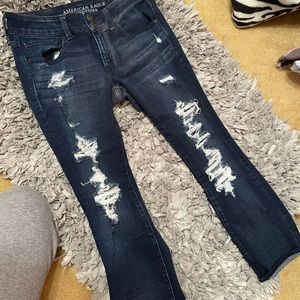 American Eagle super stretch cropped jeans